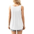 thumbnail image 4 of Sociala Casual Summer Pleated Camisole Tops for Women Built in Bra S-3XL, 4 of 4
