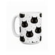thumbnail image 1 of Taza de cerámica 445 ml diseño cute de gato negro, 1 of 6