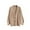 Khaki, variant on Cardigan Sweaters for Women Casual Solid Color Open Front Button V Neck Fall Coat,Black,L