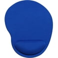 thumbnail image 1 of HUGFEGWE Mouse Pad with Wrist Rest, Smooth Memory Foam Ergonomic Mouse Pad Wrist Rest Support, Mousepad with Nonslip Base for Laptop, Computer, Gaming & Office (Blue) CJB91-43361, 1 of 5