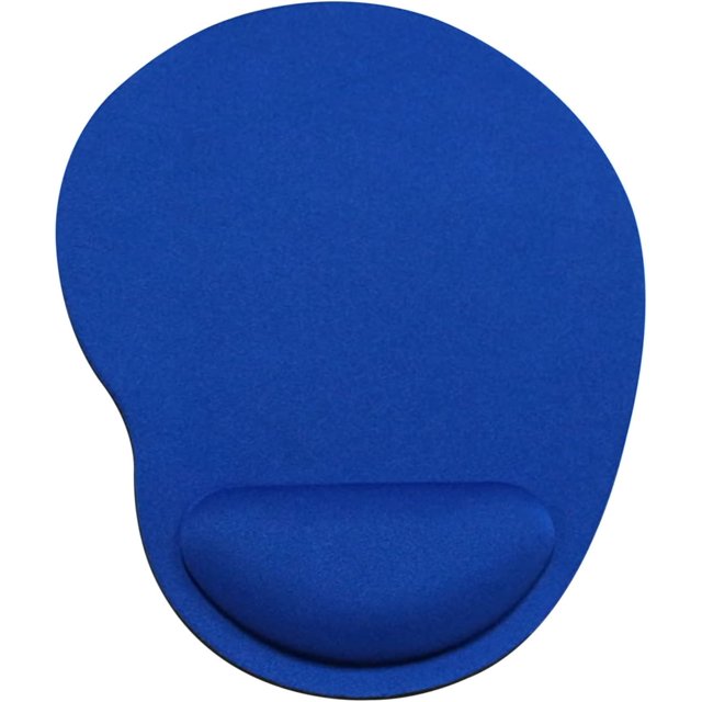 HUGFEGWE Mouse Pad with Wrist Rest, Smooth Memory Foam Ergonomic Mouse Pad Wrist Rest Support, Mousepad with Nonslip Base for Laptop, Computer, Gaming & Office (Blue) CJB91-43361