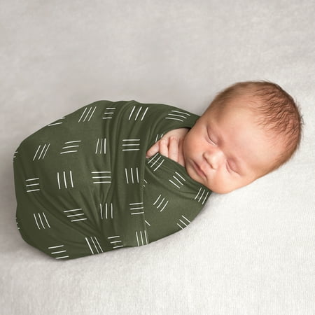 UPC: 0846480095002 | Sweet Jojo Designs Jungle Hatch Jersey Stretch Knit Swaddle Blanket Boy Girl