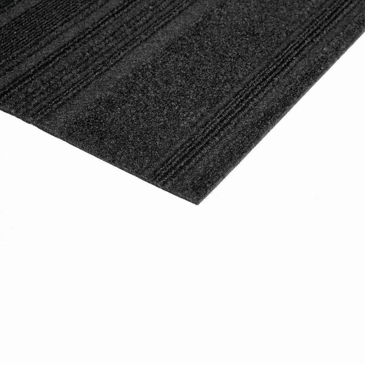 Foss Floors Black Ice 24'' x 24'' Peel and Stick Indoor/Outdoor Carpet Tile 40 sq ft 15 Piece