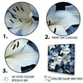 thumbnail image 3 of Designart "Charming Pure Beauty Of White And Blue Lilies I" Lilies Floater Framed Canvas Prints, 3 of 5