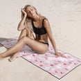 thumbnail image 6 of Picia Love Rabbit Print Silver Fox Velvet Beach Towel,Quick-Dry Beach Towel,Lightweight Travel Towel,Portable Beach Towels, 6 of 6