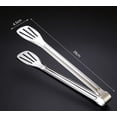 thumbnail image 3 of Pinzas de Cocina 2 Piezas Pinzas de Acero Inoxidable Premium Pinzas para Pizza y Pasteles Espátula de Doble cara Pinzas Multifunción para Alimentos para Servir Barbacoas Ensaladas Servir y Freír, 3 of 4