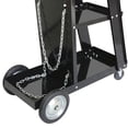 thumbnail image 6 of 3 Tiers Rolling Welding Cart, Welding Carts for TIG MIG Welder and Plasma Cutter with Tank Storage, 180lbs Capacity Heavy Duty Welder Cart, Black, 6 of 7