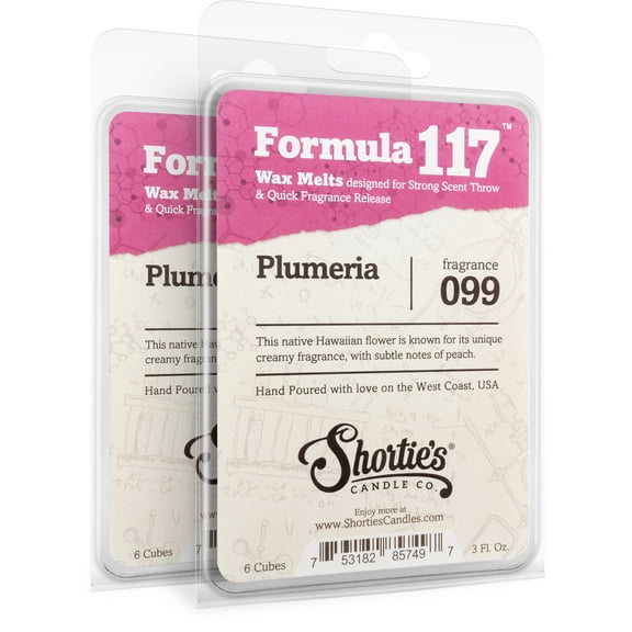 Pure Plumeria Wax Melts Multi Pack - Highly Scented   Natural Oils - Shortie's Candle Company