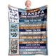 thumbnail image 1 of LHSHID Fathers Day Grandpa Gifts Blanket Gifts for Grandpa Grandpa Birthday Gifts Best Grandpa Gifts from Grandkids/Granddaughter/Grandson Good Gifts for Grandpa Grandpa 30"x40", 1 of 6