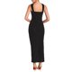 thumbnail image 3 of INSPIRE CHIC Vestido sin mangas con cuello halter, abertura en el dobladillo, vestido de cóctel ajustado tipo maxi para mujeres, talla XL, negro, 3 of 5