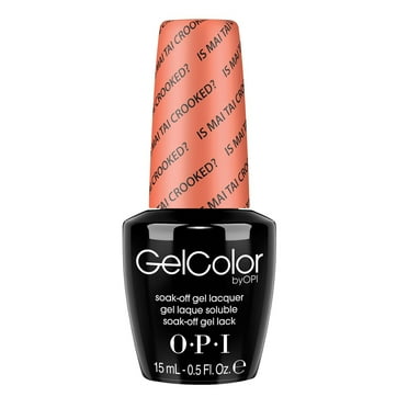 OPI GelColor Gel Nail Polish, Is Mai Tai Crooked?, 0.5 Fl Oz