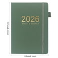 thumbnail image 5 of Sylvtty 2026 Planner A5 Hardcover Daily Organizer with 12-Month Calendar Goal Tracking And Elastic Closure Productive Daily Agenda Book for Students Professionals, 5 of 7