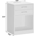 thumbnail image 2 of ZOPan  Nightstands Set of 2,White Night Stand with Charging Station & Drawers,Night Stands for Bedrooms 2, 2 of 7