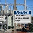 thumbnail image 7 of Exit to Warehouse Steps Sign, Industrial Exit Sign 8"x12" UV Resistant for Indoor Outdoor Workplace, 7 of 7