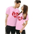thumbnail image 4 of TYGHBN Valentine's Day Graphic Short Sleeve T Shirt for Men and Women Casual Fashion Tee for Youth Women Compression Shirts Fashion Shirt Women Thin T Shirts Women Set Shirt Women's Plain T Shirt, 4 of 5