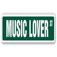 thumbnail image 1 of SignMission SS-MUSIC LOVER 18 in. Music Lover Street Sign - Band Singer Cd Lesson Teacher, 1 of 1