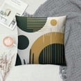 thumbnail image 2 of Nawypu  Abstract Boho Pillow Covers Mid Century Modern Pillow Covers Minimalist Geometric Green Leaves Throw Pillow Covers Home Decor for Sofa Bed Couch, 2 of 5
