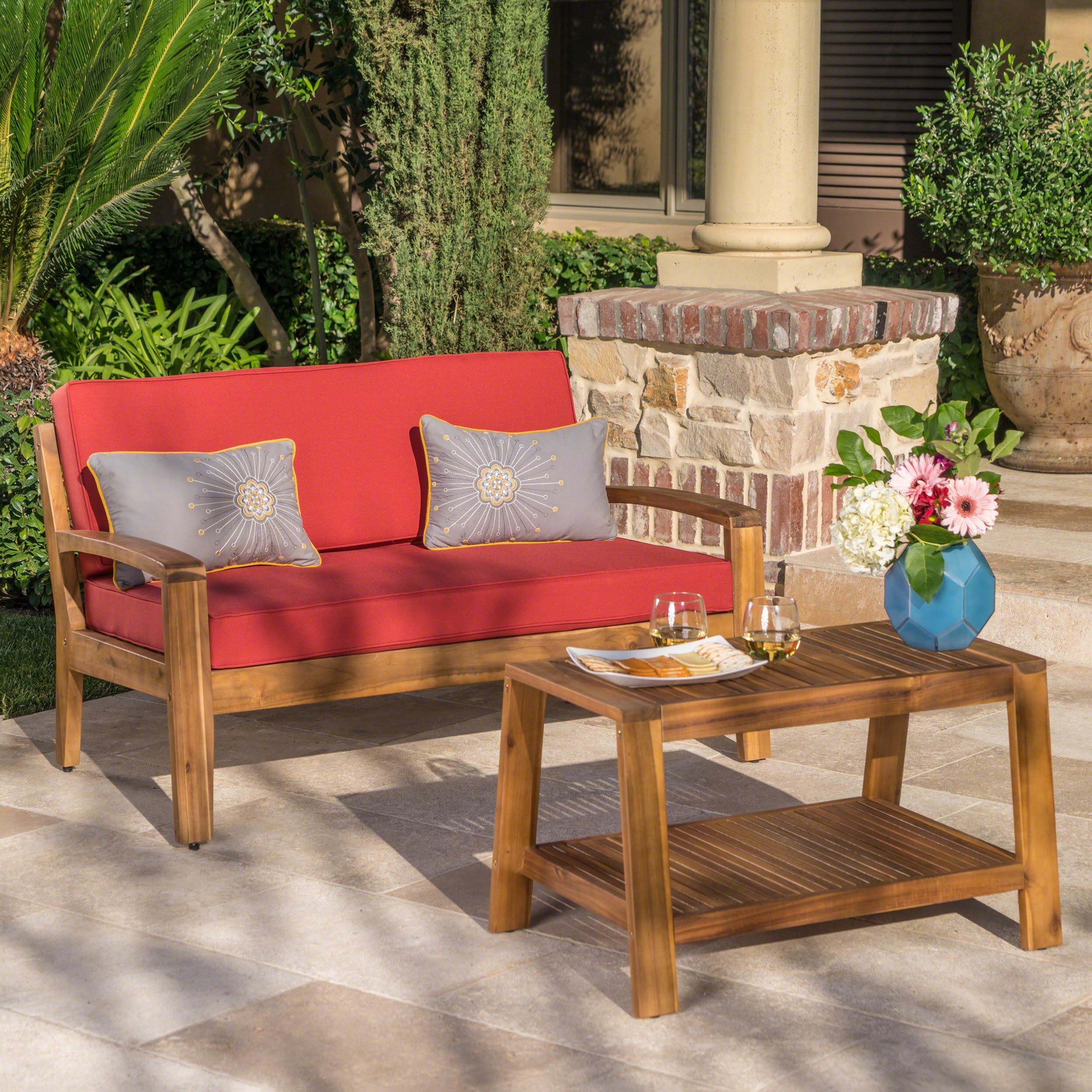 Featured image of post Red Coffee Table Walmart : Coffee table and two side table set.