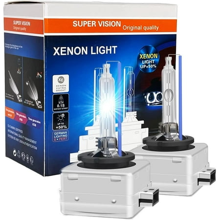 D1S 35W Xenon HID Headlight Bulbs - 4300K 6000K 8000K 10000K 12000K - 66144 66140 85140 85415 OEM High Low Beam Direct Replacement - pack of 2