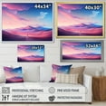 thumbnail image 4 of Designart "Sunset Stroll Pink and Blue Dunes Adventure III" Landscapes Framed Wall Art Decor - Global Pink Desert Bedroom Framed Canvas Wall Art, 4 of 6