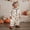 Apricot, variant on BemeyourBBs Toddler Halloween Pajamas Long Sleeve Pumpkin Print Shirt and Pants
