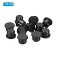 thumbnail image 3 of Tapón sólido de goma de silicona Uxcell, suave y flexible, para agujeros de 13-13.5 mm, negro, 12 piezas, 3 of 5