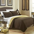 thumbnail image 4 of Lugano Reversible Color Block Modern design Quilt with Shams Set, 4 of 4