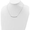 thumbnail image 4 of Sterling Silver Rhodium-Plated Cz With 2In Ext. Bar Necklace Made In China qg3651-16, 4 of 5