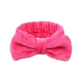 thumbnail image 2 of Fulijie Fashion Velvet Hairband Solid Bow Knot Women Hair Ring Head Hoop Girls Headband Pink, 2 of 2