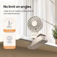 thumbnail image 5 of Mini Ventilador Portátil con Clip: Ventilador Recargable para Exteriores, Enfriador de Aire con Velocidades Ajustables, Ideal para Viajes. A, 5 of 5