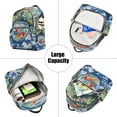 thumbnail image 5 of FORMRS Mini Backpack Purse for Women Quilted Travel Daypack Casual Shoulder Bag, Red Goldfish, 5 of 7