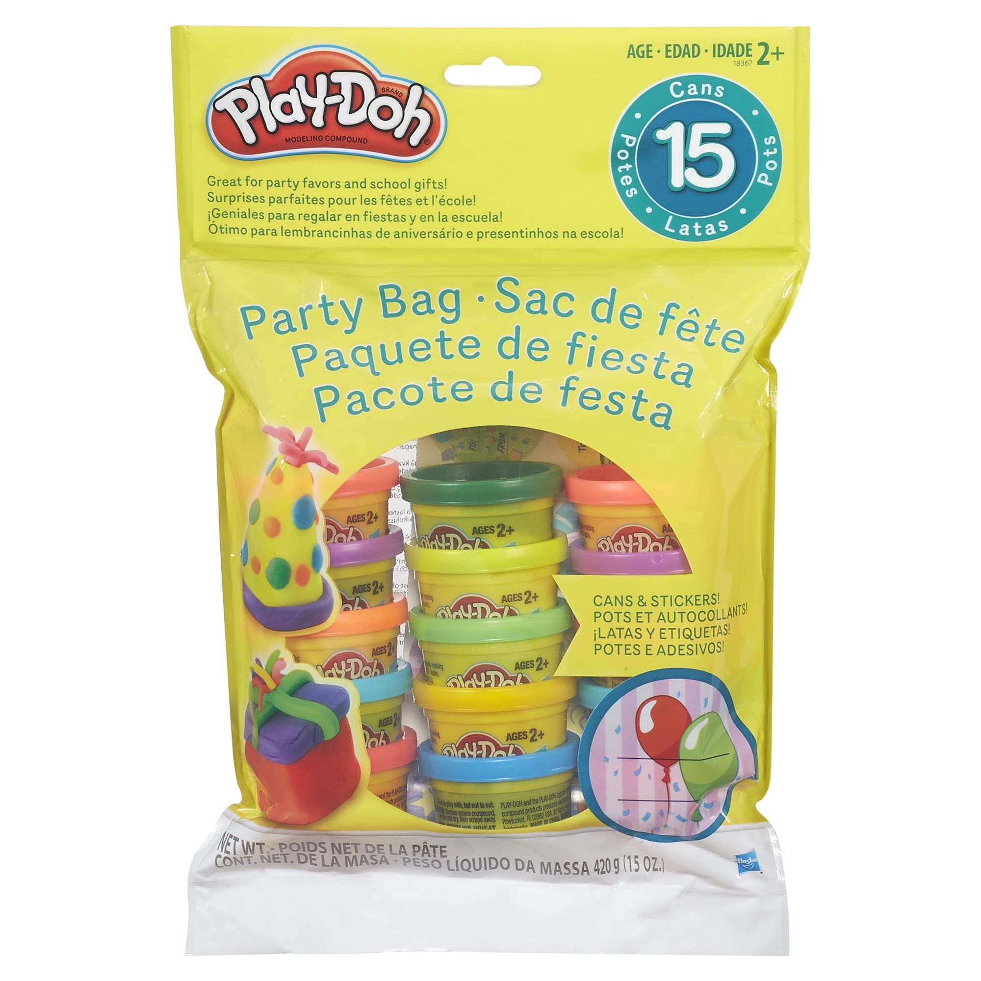 PLAY-DOH Party Bag - 15 one ounce cans of modeling compound, - image 2 of 6