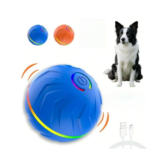 "2025 Upgraded Interactive Dog Ball Toy, Motion-Activated Automatic Rolling Smart Ball for Small/Medium Pets, USB Rechargeable"