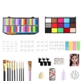 thumbnail image 3 of WSZZL Washable Face Paint Kits for Beginners, Complete with Brushes, Stencils, Sponges, and Glitter Stickers, Perfect for Parties and Events, Ideal for Creative Expression and Family Fun, 3 of 7