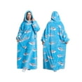 thumbnail image 5 of Komoo Oversized Hoodie Blanket Women Men Cartoon Printed Fleece Long Blanket Hoodie Giant Hoody Hoodie, 5 of 8