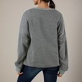 thumbnail image 3 of XINXIAOO Sweatshirt for Women Sweat Shirts Women Long Sleeve Pullover for Women Dark Gray Crewneck Sweatshirts Women Womens Clothes Fall Trending Clothes, 3 of 7