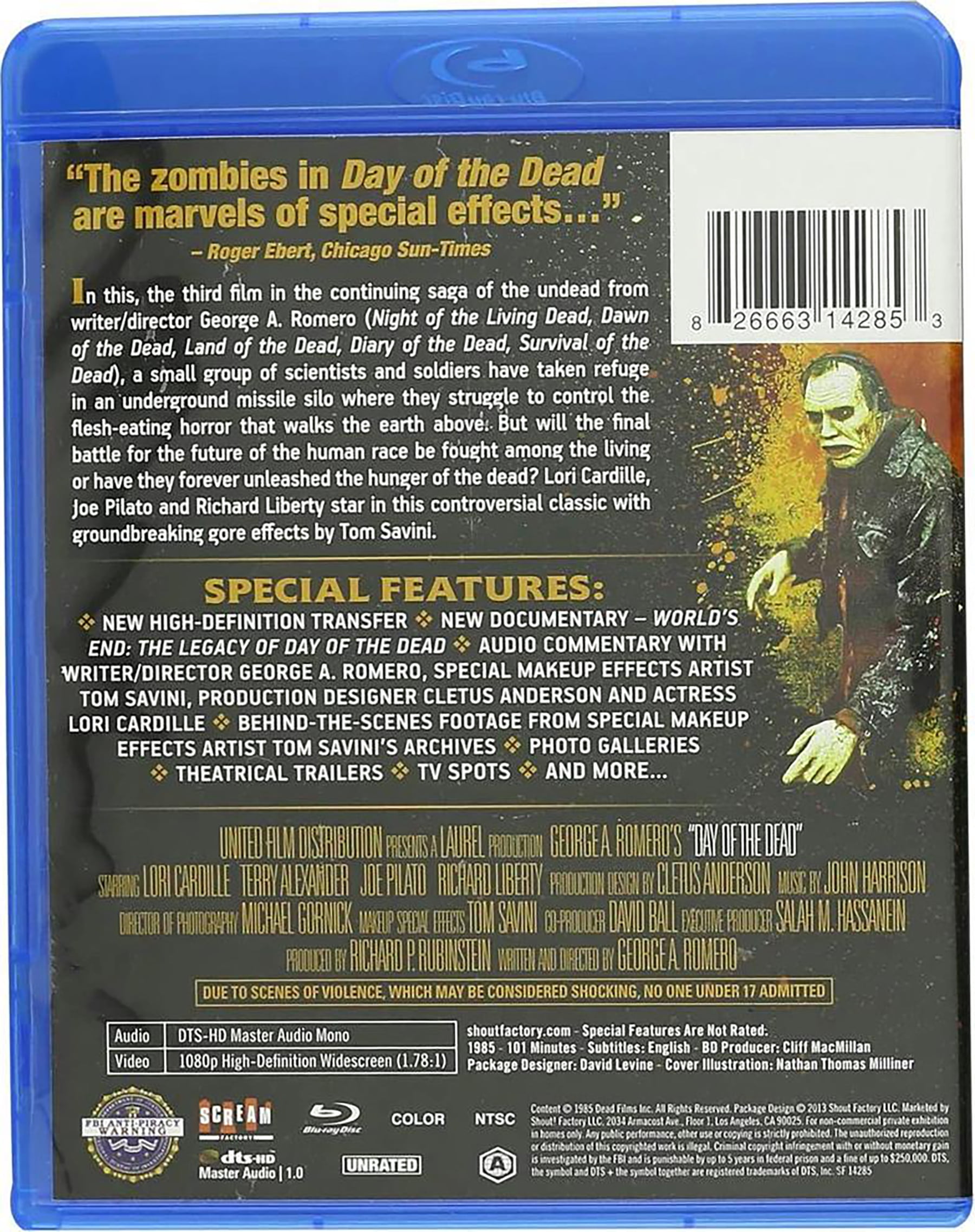Day Of The Dead (Collector's Edition) (Blu-ray), Horror, Shout