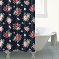 thumbnail image 4 of Pioneer Flower Floral Print Pattern Shower Curtain 72"x72", Bathroom Decorative Shower Curtain Set with 12 Hooks, Waterproof Washable, 4 of 6