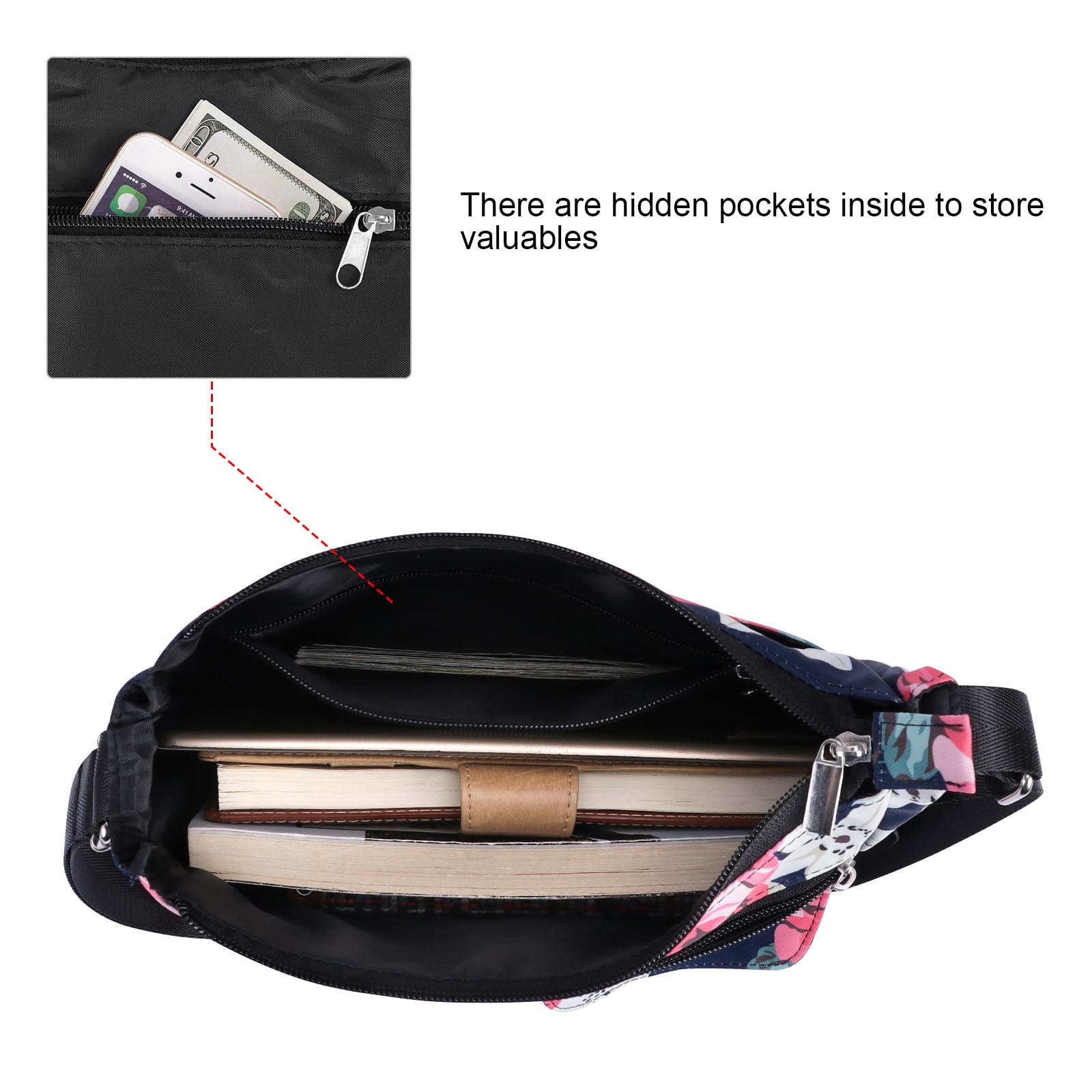 Hawee Women's Multi-Pocket Crossbody Bag