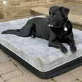 thumbnail image 3 of Laifug Extra Large Dog Bed with Orthopedic Memory Foam, Dog Pillow, Waterproof Liner & Washable Cover (Gray), 3 of 16