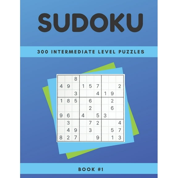 Sudoku: 300 intermediate level puzzles, (Paperback)