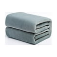 thumbnail image 7 of Brooklyn Jax Solid Plush Fleece Twin Blanket, Grey color, 7 of 7