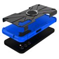 thumbnail image 2 of Heavy Duty Bracket Case for Samsung Galaxy A14 5G, Dual-Layers Rugged PC Soft Silicone Shockproof Lens Protection Case with Rotated Ring Holder Kickstand Magnetic Non-Slip Cover,Blue, 2 of 6