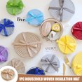 thumbnail image 2 of Ensemble de Sous-Verres Tapis d'Isolation Tapis de Plaque Ronde Absorbant l'Eau Ensemble de 4 avec Ruban, 2 of 6