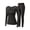 Black, variant on Women Winter Thermal Underwear Sets Round Neck Lace Long Sleeve Top with Pants High Stretch Seamless Base Layer Polyamide Sleepwear Winter Keep Warm Pajama Sets 2 Piece Pjs for Women
