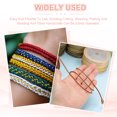 thumbnail image 5 of Uxcell Braided Cord, Metallic Bracelet Knotting Macrame Cord Braiding Beading Thread Twine Rope for String Knitting DIY Jewelry Making Plant Wall Hanger Red, 5 of 7