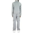 thumbnail image 6 of Rebel Minds Men Bent Stripes Nylon Windbreaker Jacket (Grey), 6 of 6