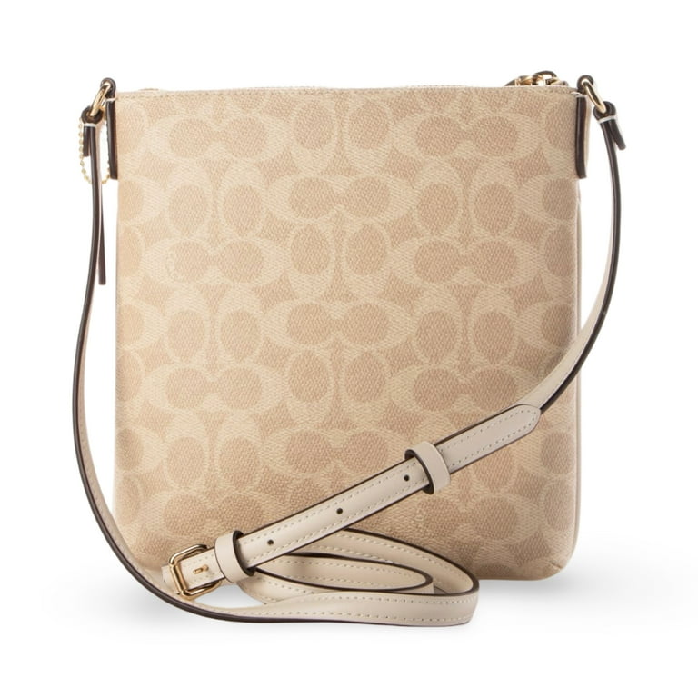 Coach Women's Mini Rowan File Top Zip Crossbody Bag in Signature