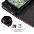 thumbnail image 3 of Cadorabo Case for Apple iPhone 4 / iPhone 4S Cover Book Wallet Screen Protection PU Leather Flip Magnetic Etui, 3 of 5