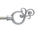 thumbnail image 2 of Kenney  Valencia 5/8" Standard Decorative Window Curtain Rod Silver 28 to 48 inches Silver Finish, 2 of 2